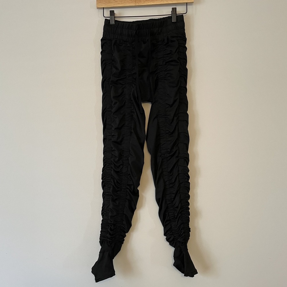 Agogie Black Wearable Resistance +20 Ruched Pants Black Sz M Activewear Training